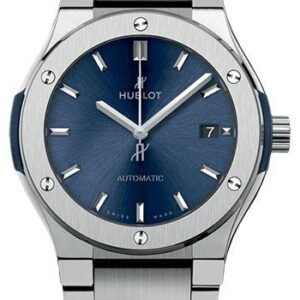Hublot Classic Fusion Blue Titanium Bracelet Watch-510.NX.7170.NX