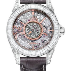 Omega De Ville Tourbillon Co-Axial Limited Edition - 38.7 mm Platinum Case - Sapphire Dial - Grey Leather Strap Limited Edition of 3 - 513.98.39.21.56.001