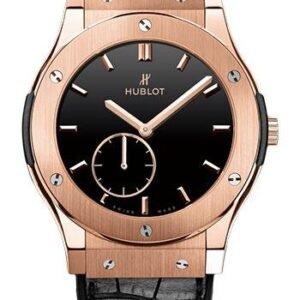 Hublot Classic Fusion Ultra-Thin King Gold Black Shiny Dial Watch-515.OX.1280.LR