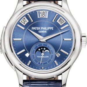 Patek Philippe Grand Complications Minute Repeater Tourbillon Perpetual Calendar White Gold Blue Dial - 5207G-001