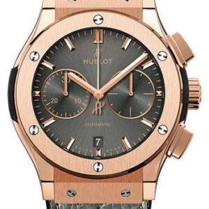 Hublot Classic Fusion Racing Grey Chronograph King Gold Watch - 45 mm - Grey Dial-521.OX.7081.LR