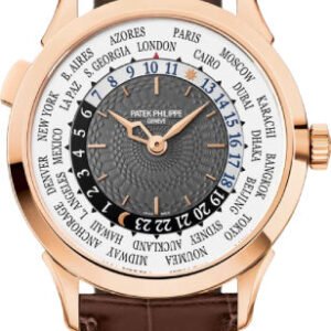 Patek Philippe Complications World Time Rose Gold 38.5 mm Charcoal Gray Dial - 5230R-001