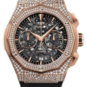 Hublot Classic Fusion Aerofusion Chronograph Orlinski King Gold Pave Watch - 45 mm - Sapphire Crystal Dial-525.OX.0180.RX.1704.ORL19