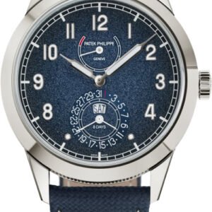 Patek Philippe Calatrava 41mm White Gold Blue Dial Calfskin Strap - 5328G-001 - 2025