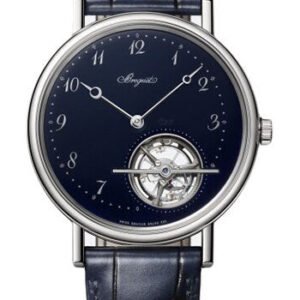 Breguet Tourbillon Extra-Plat 5367 - Platinum Case - Blue Dial - Blue Leather Strap - 5367PT/2Y/9WU