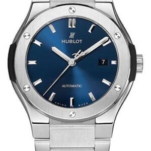 Hublot Classic Fusion Blue Titanium Bracelet Watch-548.NX.7170.NX