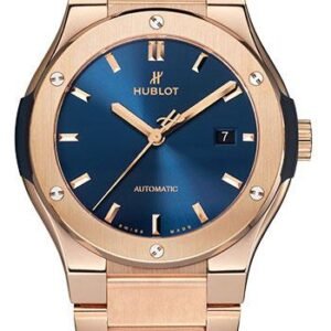 Hublot Classic Fusion Blue King Gold Bracelet Watch-548.OX.7180.OX