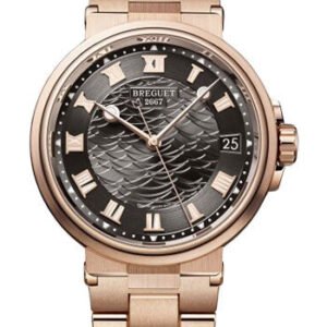 Breguet Marine 5517 - Rose Gold Case - Black Dial - Bracelet - 5517BR/G3/RZ0