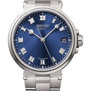Breguet Marine 5517 - Titanium Case - Blue Dial - Metal Bracelet - 5517TI/Y1/TZ0