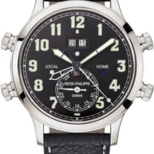 Patek Philippe Grand Complications Alarm Travel Time Platinum Black Dial 42.2mm - 5520P-001