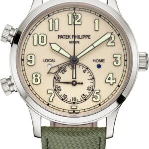 Patek Philippe Complications Calatrava Pilot Travel Time Ivory Dial 42 mm - 5524G-010 - 2025