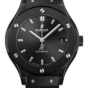 Hublot Classic Fusion Black Magic Watch - 38 mm - Black Dial - Black Lined Rubber Strap-565.CM.1470.RX