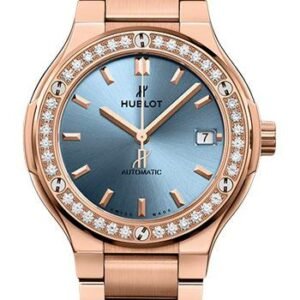 Hublot Classic Fusion King Gold Light Blue Watch-568.OX.891L.OX.1204