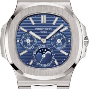 Patek Philippe Nautilus Perpetual Calendar White Gold Blue Dial 40 mm - 5740/1G-001