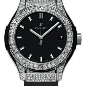 Hublot Classic Fusion Titanium Pave Watch-581.NX.1171.RX.1704
