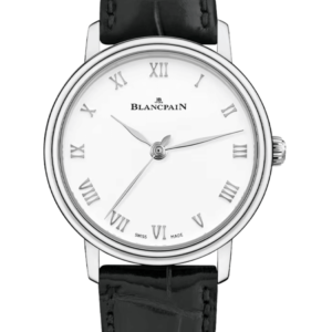 Blancpain Villeret Ultraplate 29mm Steel Black Alligator Ladies Watch - 6104 1127 55A