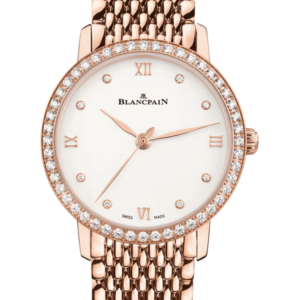 Blancpain Villeret Ultraplate Diamond Mille Mailles Red Gold Ladies Watch - 6104 2987 MMB