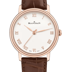 Blancpain Villeret Ultraplate 29mm Red Gold Brown Alligator Ladies Watch - 6104 3642 55A