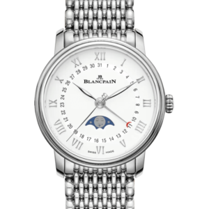 Blancpain Villeret Quantieme Phase de Lune Mille Mailles Steel Ladies Watch - 6126 1127 MMB