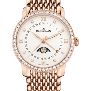 Blancpain Villeret Quantieme Phase de Lune Red Gold Diamond Ladies Watch - 6126 2987 MMB