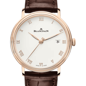 Blancpain Villeret Ultraplate Date Red Gold Ultra-Slim Alligator Men's Watch - 6224 3642 55B