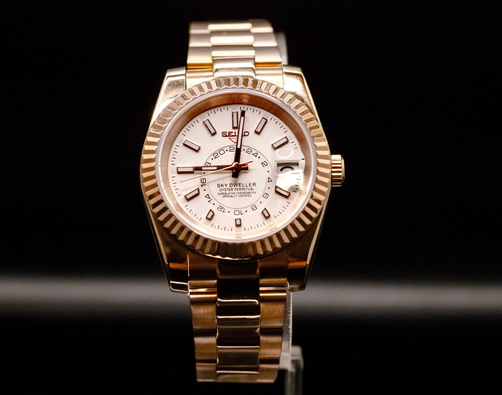 Seiko Mod Rose Gold Sky-Dweller