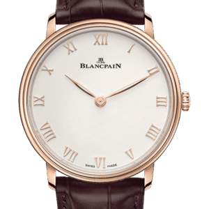 Blancpain Villeret Ultraplate Red Gold Ultra-Slim Alligator Men's Watch - 6605 3642 55B