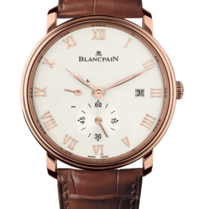 Blancpain Villeret Ultraplate Power Reserve Red Gold Ultra-Slim Alligator Men's Watch - 6606 3642 55B