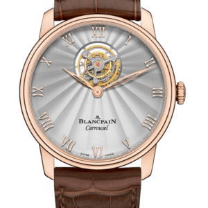 Blancpain Villeret Carrousel Volant Une Minute Red Gold Alligator Men's Watch - 66228 3642 55B