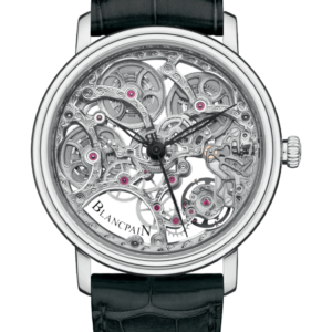 Blancpain Villeret Squelette 8 Jours White Gold Alligator Men's Watch - 6633 1500 55B