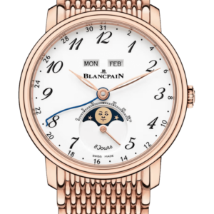 Blancpain Villeret Quantieme Complet 8 Jours Red Gold Men's Watch - 6639A 3631 MMB