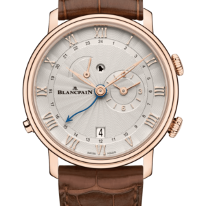 Blancpain Villeret Reveil GMT Red Gold Alligator Men's Watch - 6640 3642 55B