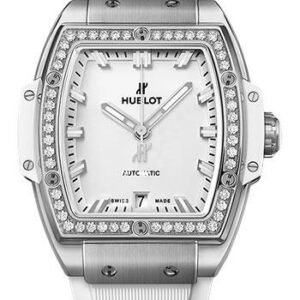 Hublot Spirit Of Big Bang Titanium White Diamonds Watch - 39 mm - White Dial-665.NE.2010.RW.1204