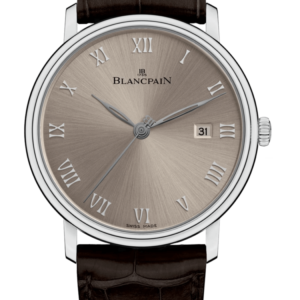 Blancpain Villeret Ultraplate Date 40mm White Gold Alligator Men's Watch - 6651 1504 55A