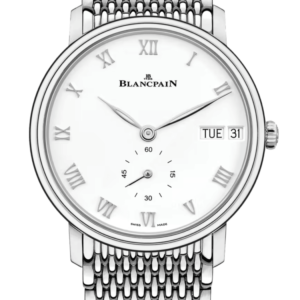 Blancpain Villeret Jour Date Mille Mailles Steel Men's Watch - 6652 1127 MMB