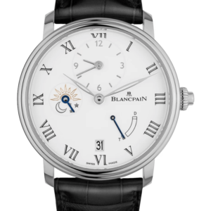 Blancpain Villeret Demi-Fuseau Horaire 8 Jours White Gold Alligator Men's Watch - 6661 1531 55B