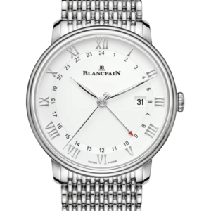 Blancpain Villeret GMT Date Steel Mille Mailles Men's Watch - 6662 1127 MMB