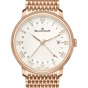 Blancpain Villeret GMT Date Red Gold Mille Mailles Men's Watch - 6662 3642 MMB
