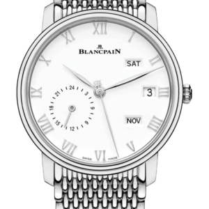 Blancpain Villeret Quantieme Annuel GMT Steel Mille Mailles Men's Watch - 6670 1127 MMB