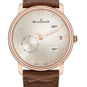 Blancpain Villeret Quantieme Annuel GMT Red Gold Alligator Men's Watch - 6670A 3642 55B