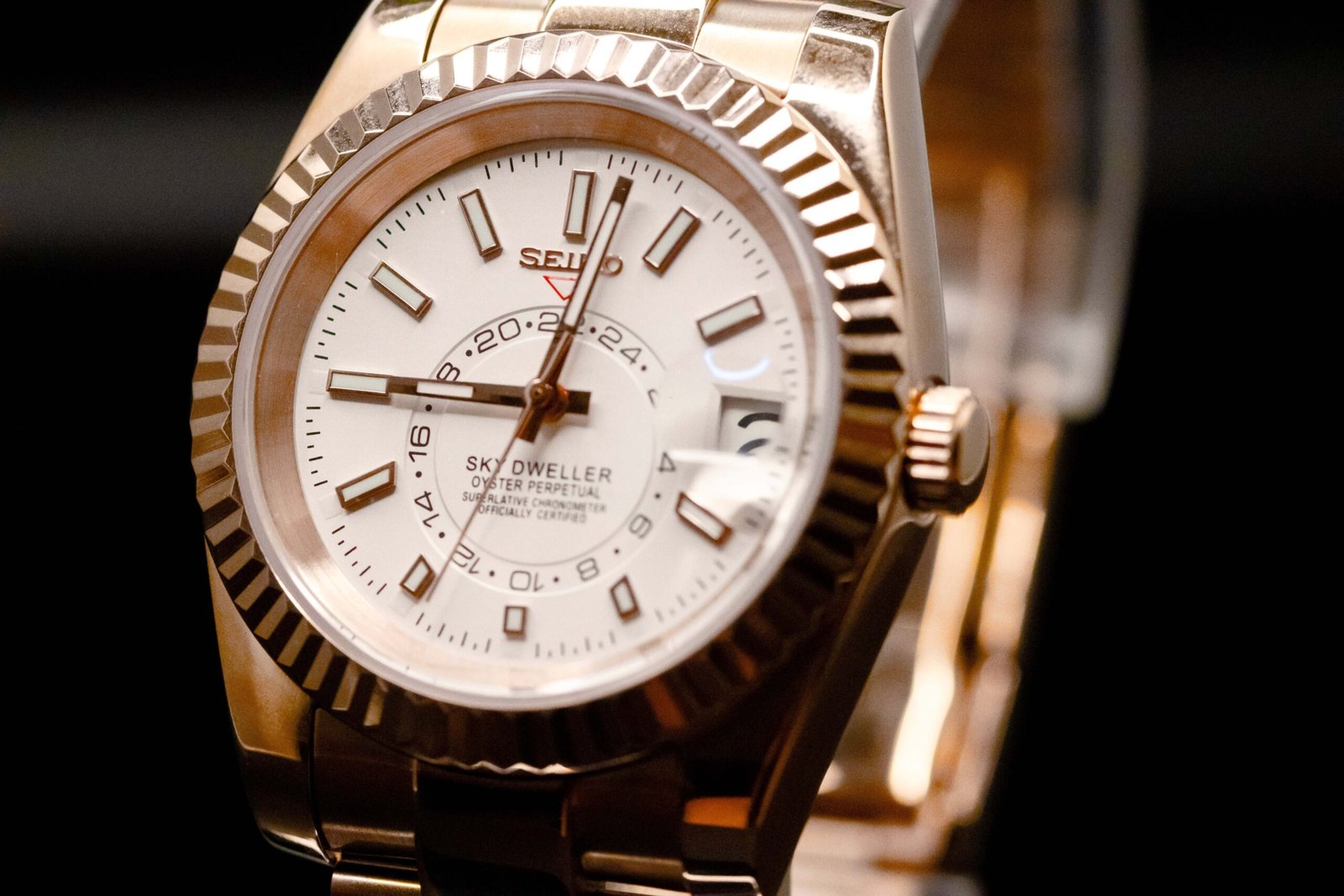 Seiko Mod Rose Gold Sky-Dweller - Image 2