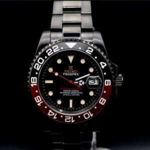 Seikomod Black on Black Coke Diver