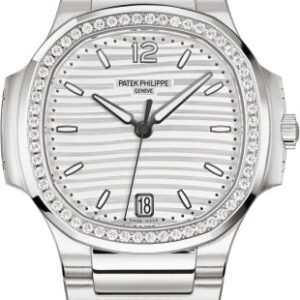 Patek Philippe Nautilus Ladies Stainless Steel Silver Opaline Dial 35.2 mm - 7118/1200A-010