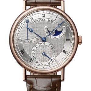 Breguet Classique 7137 - Rose Gold Case - Silver Dial - Brown Leather Strap - 7137BR/15/9VU