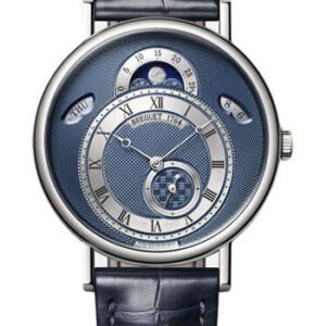 Breguet Classique 7337 - White Gold Case - Blue Dial - Blue Leather Strap - 7337BB/Y5/9VU
