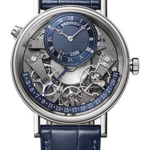 Breguet Tradition Quanti?me RŽtrograde 7597 - White Gold Case - Blue Dial - Leather Strap - 7597BB/GY/9WU