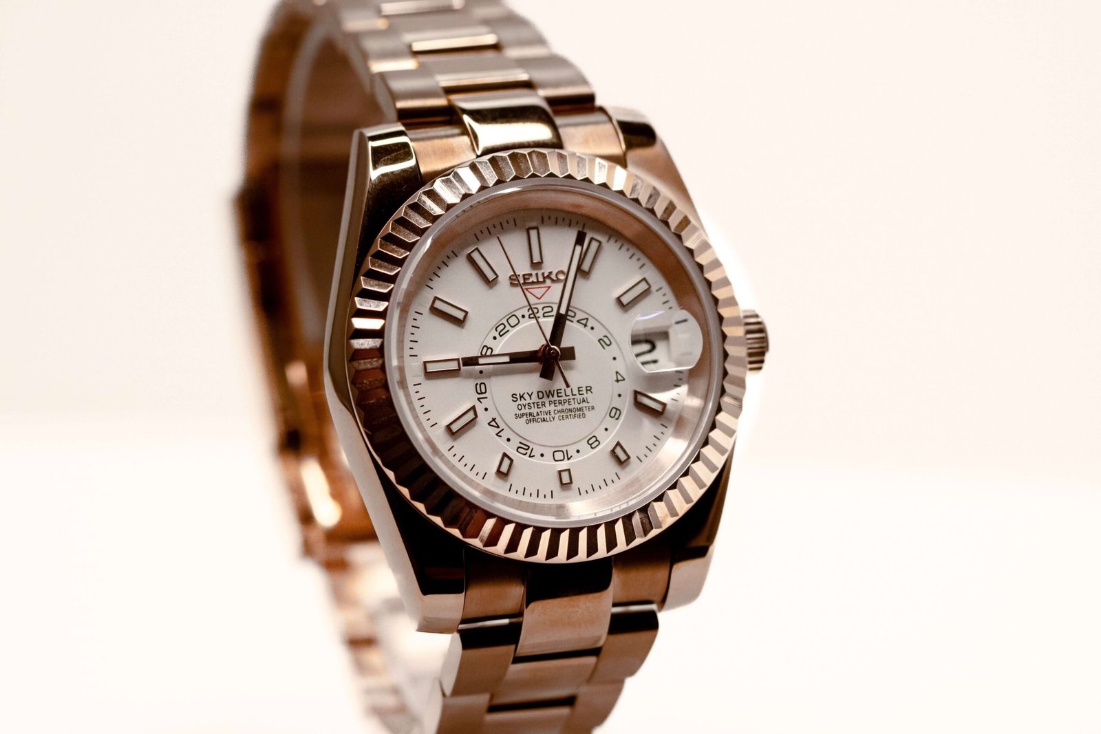 Seiko Mod Rose Gold Sky-Dweller - Image 5