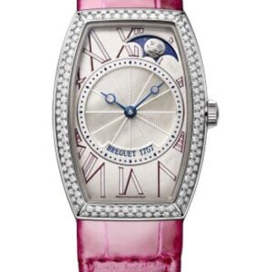 Breguet HŽritage 8861 - White Gold Case - Silver Dial - Pink Leather Strap - 8861BB/15/986/D000