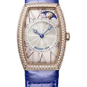 Breguet HŽritage 8861 - Rose Gold Case - Silver Dial - Blue Leather Strap - 8861BR/15/986/D000