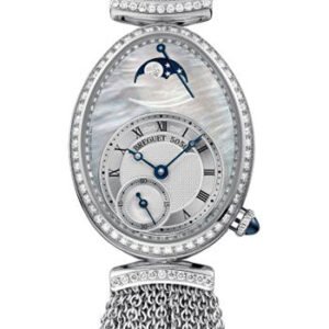 Breguet Reine de Naples 8908 - White Gold Case - Mother-Of-Pearl Dial - Metal Chain Bracelet - 8908BB/5T/J70/D0DD